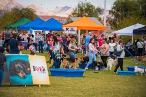 Las Vegas dog events at Bark in the Park with trained dogs